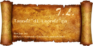 Tasnádi Leonóra névjegykártya